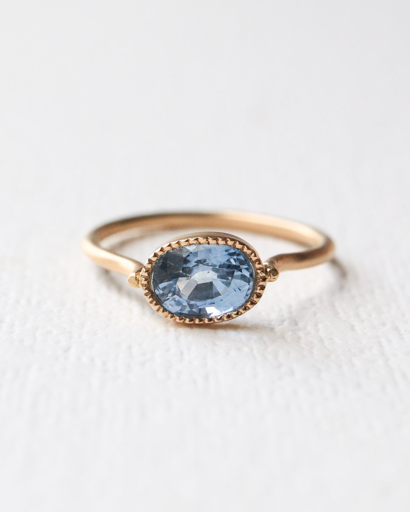 Milgrain Ring - Sapphire -