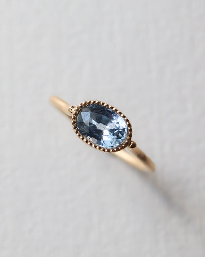 Milgrain Ring - Sapphire -