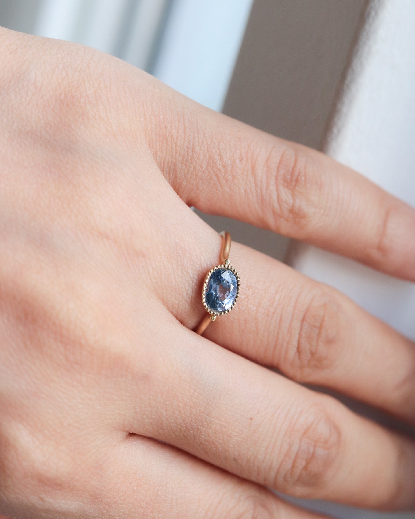 Milgrain Ring - Sapphire -