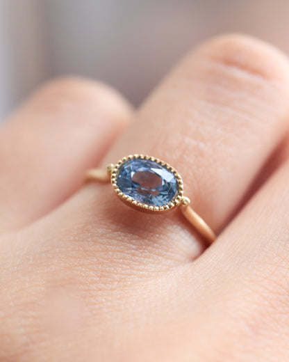 Milgrain Ring - Sapphire -