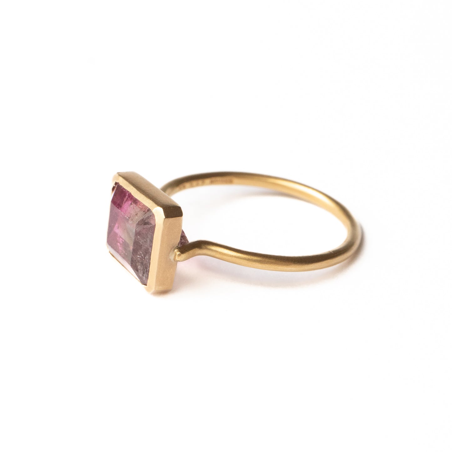 Collet Ring - Bicolor Tourmaline -