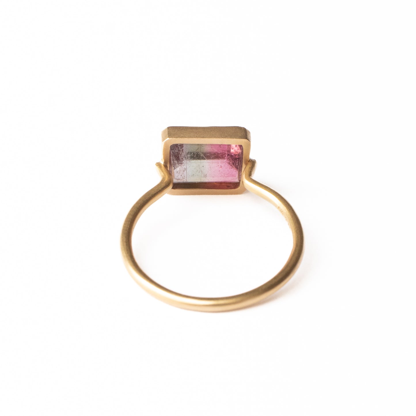 Collet Ring - Bicolor Tourmaline -