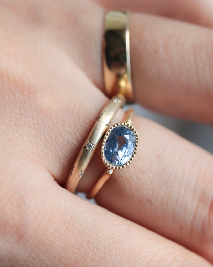 Milgrain Ring - Sapphire -