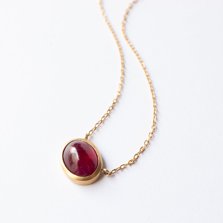 Collet Necklace  - Ruby Burma -