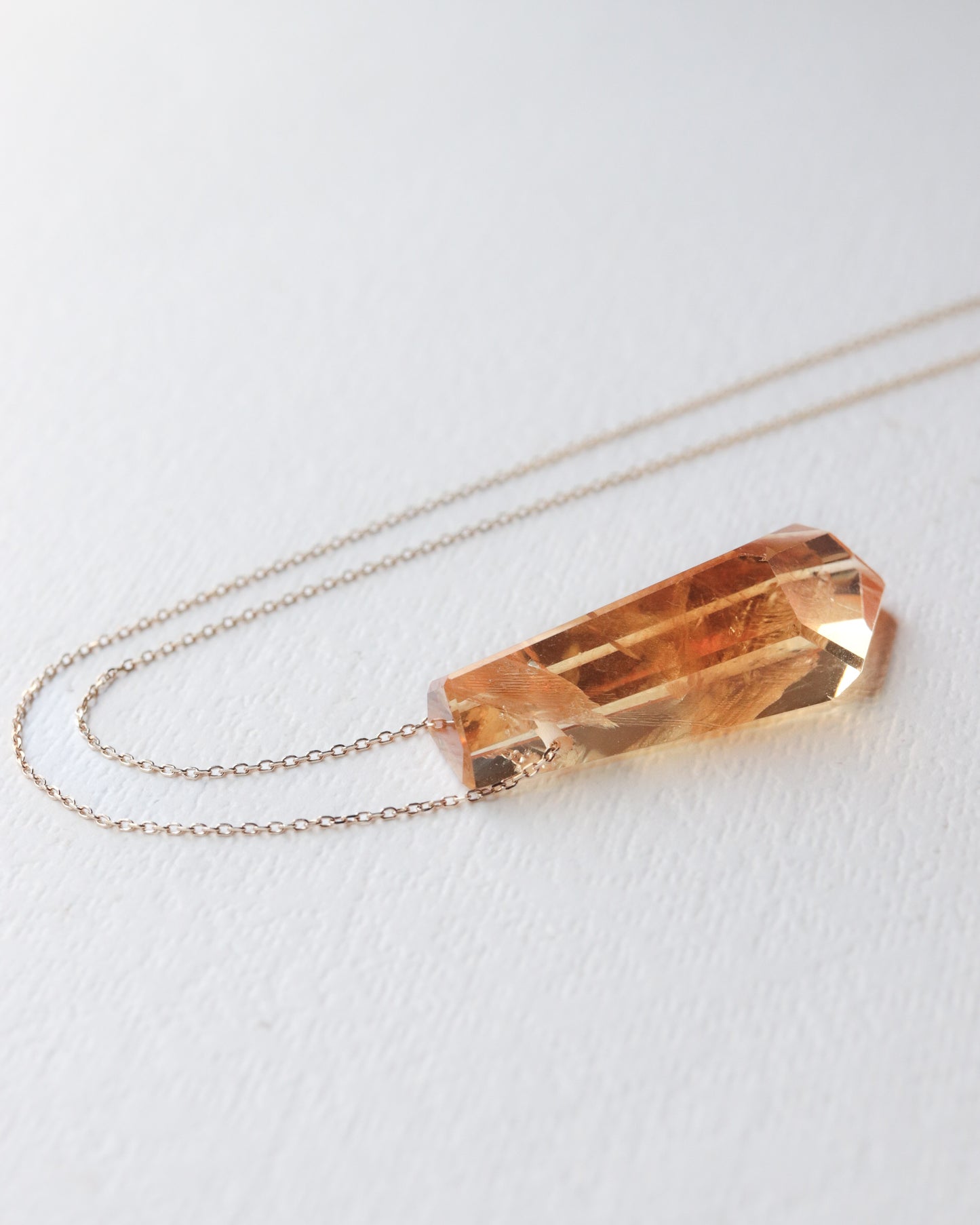 Rock Necklace - Citrine -