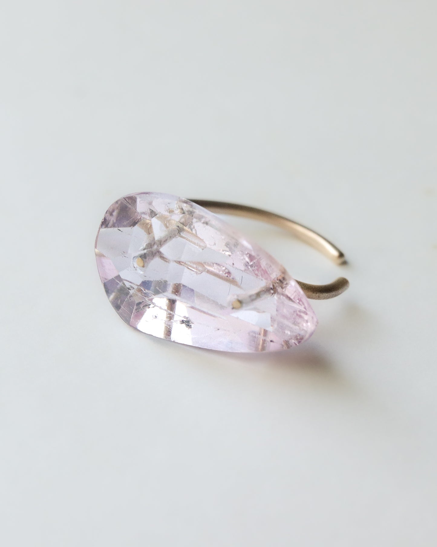 Stone Ear Cuff - Morganite -