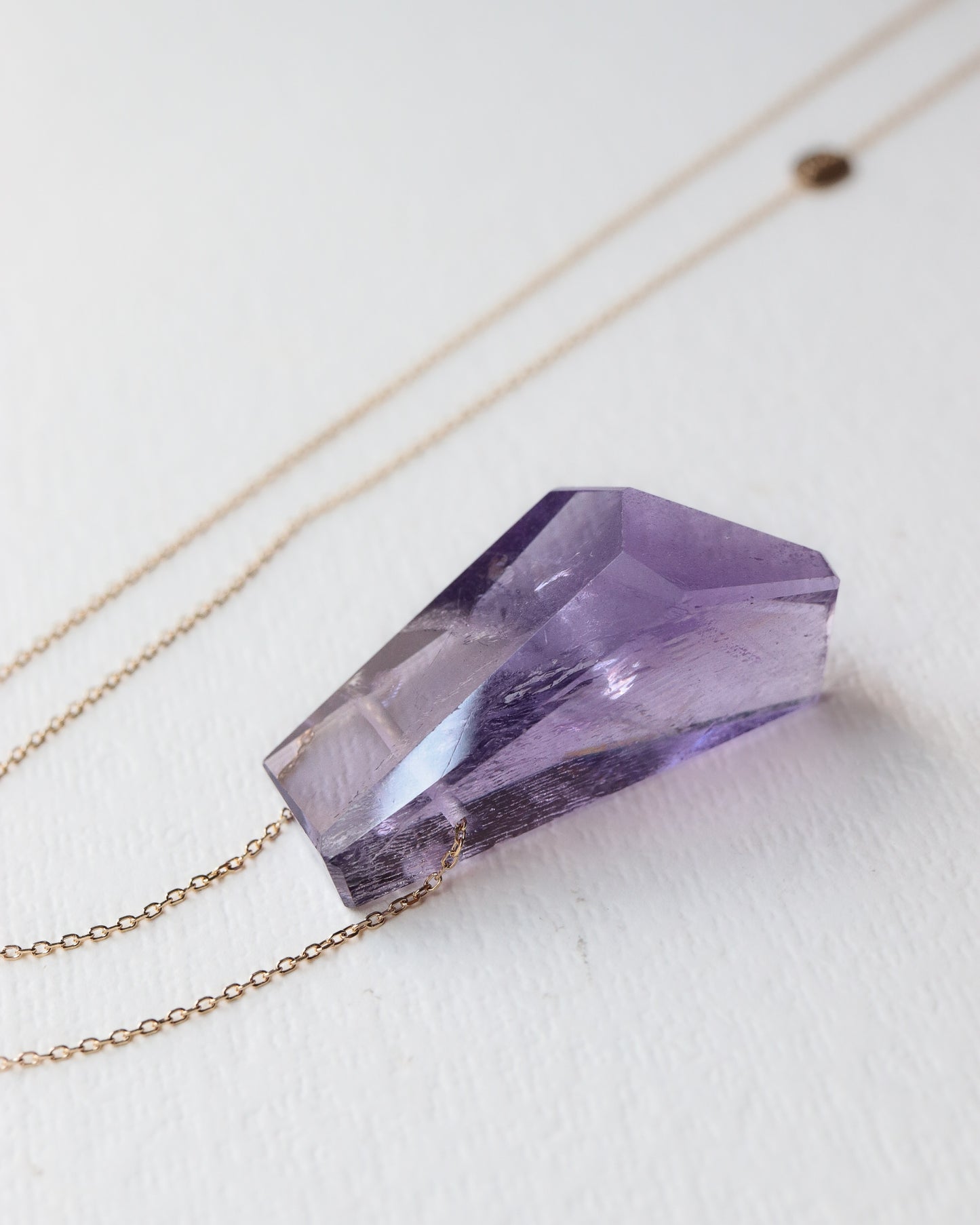 Rock Necklace - Amethyst -
