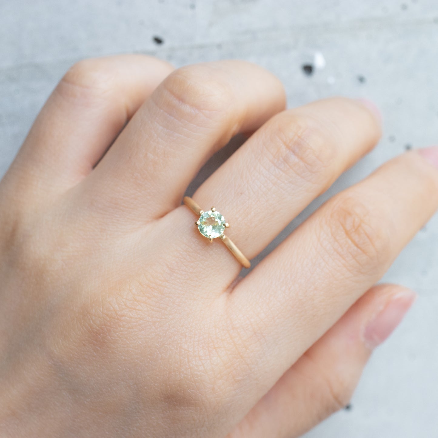 爪形戒指 - 金绿宝石 -
