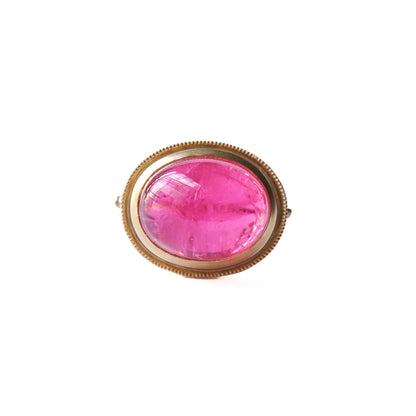 Column Ring - Rubellite -