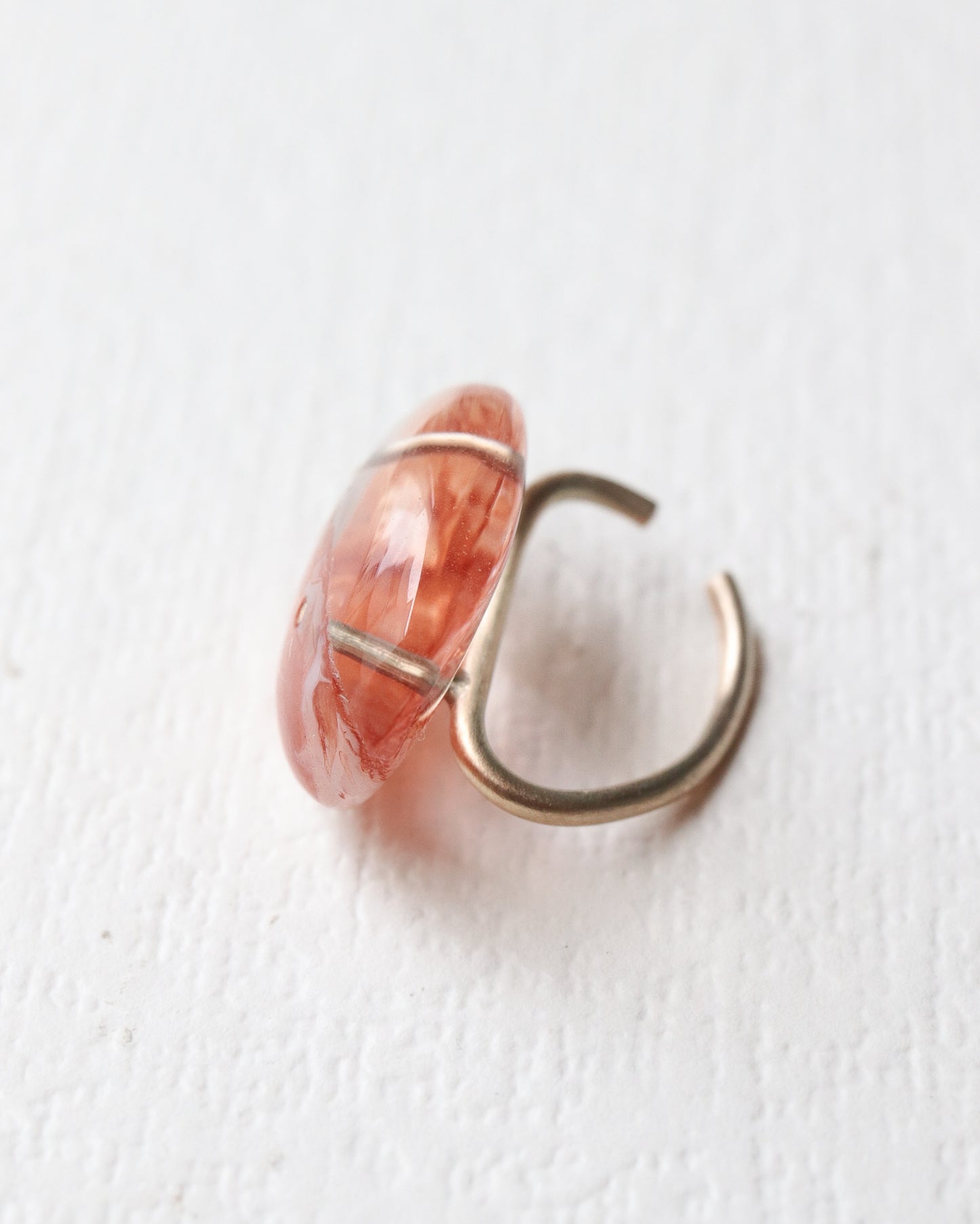 Stone Ear Cuff - Garden Quartz -