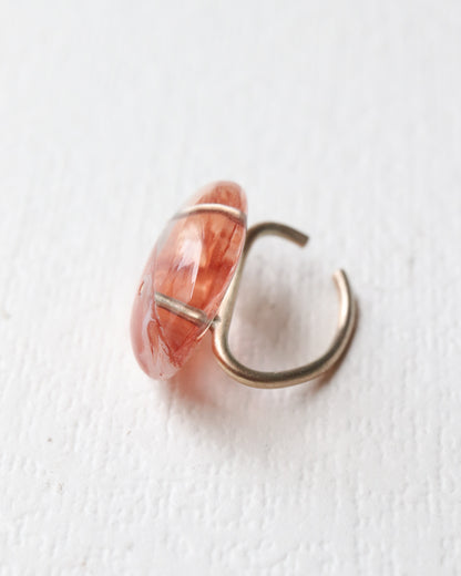 Stone Ear Cuff - Garden Quartz -