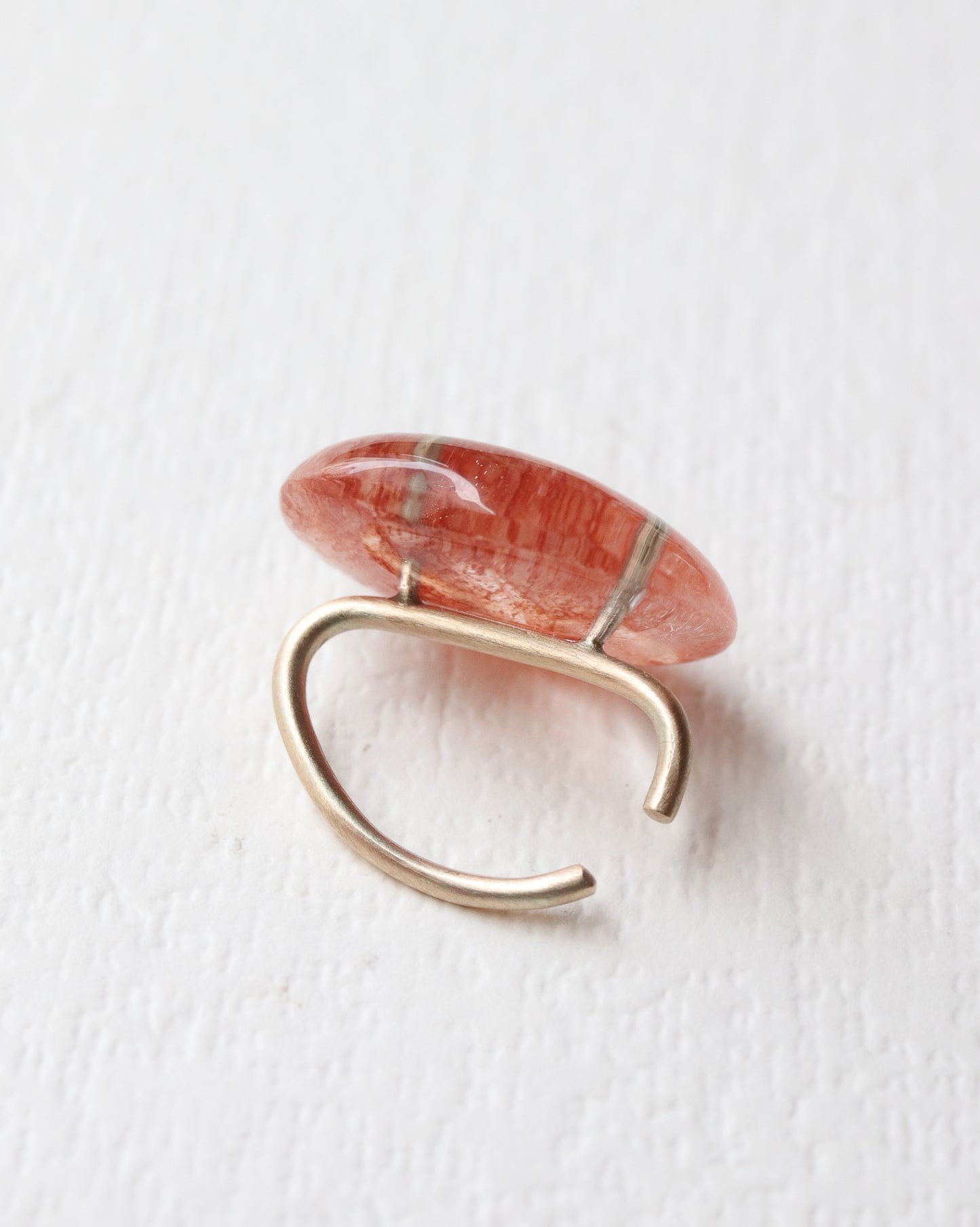 Stone Ear Cuff - Garden Quartz -