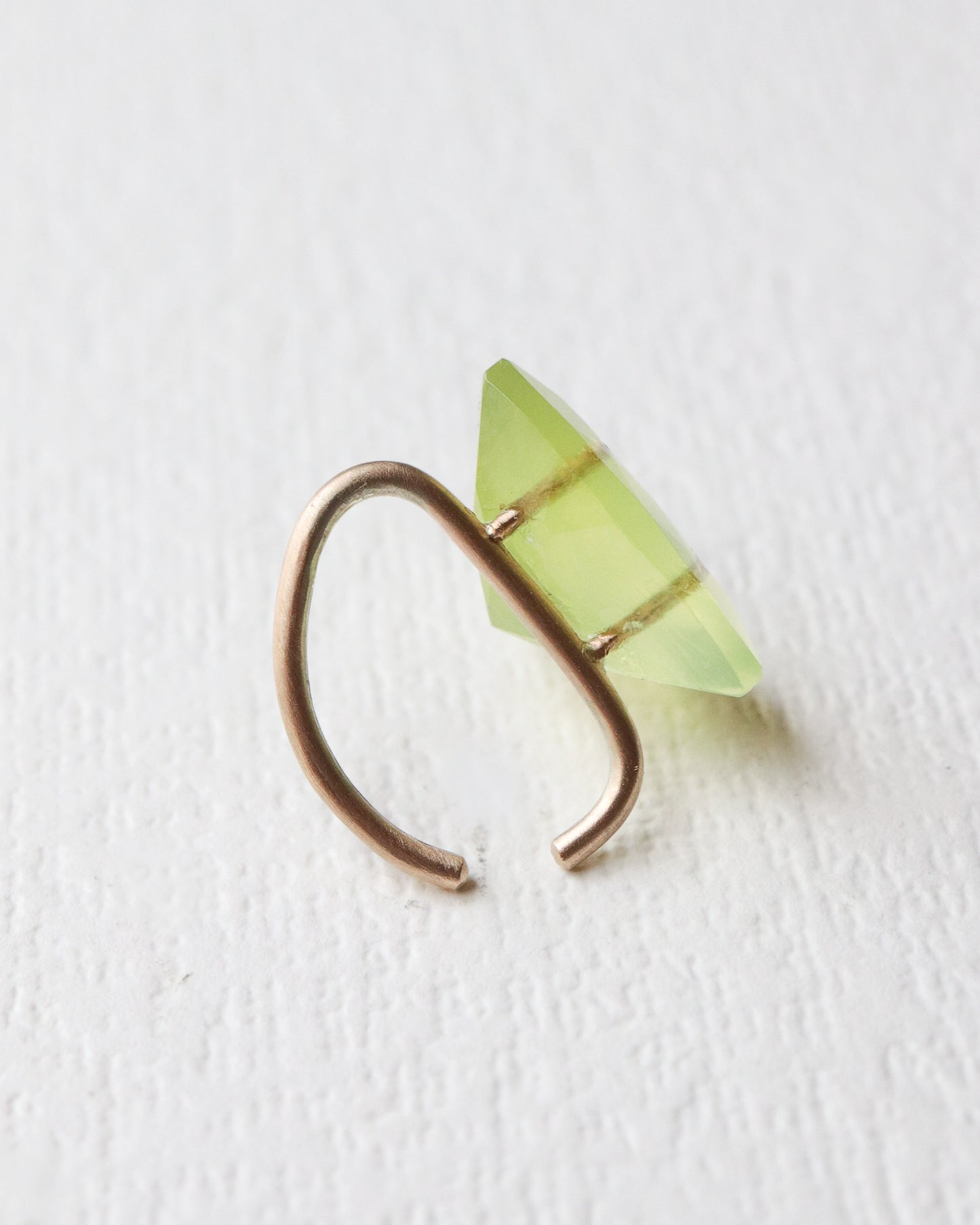 Stone Ear Cuff - Prehnite -