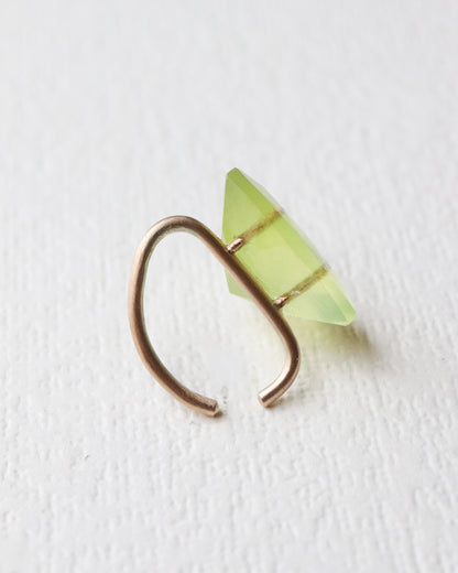 Stone Ear Cuff - Prehnite -