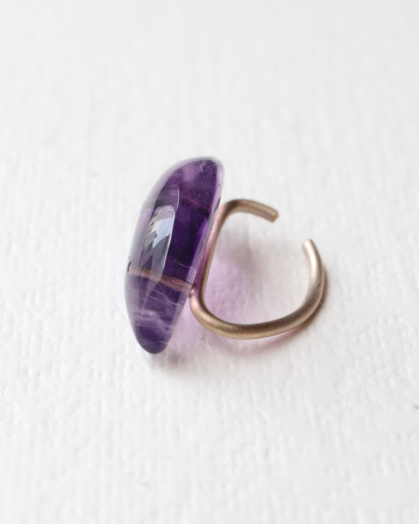 Stone Ear Cuff - Amethyst -