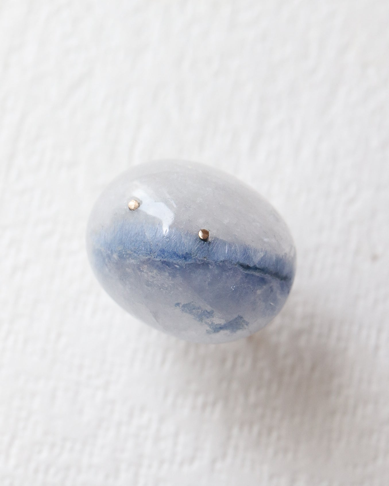 Stone Ear Cuff - Dumortierite in Quartz -