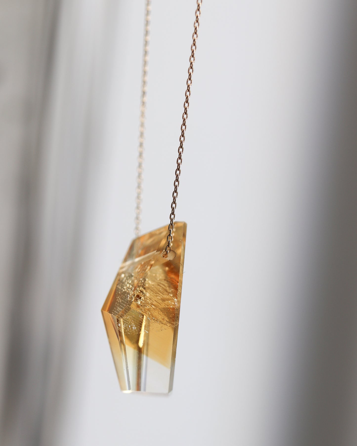 Rock Necklace - Citrine -