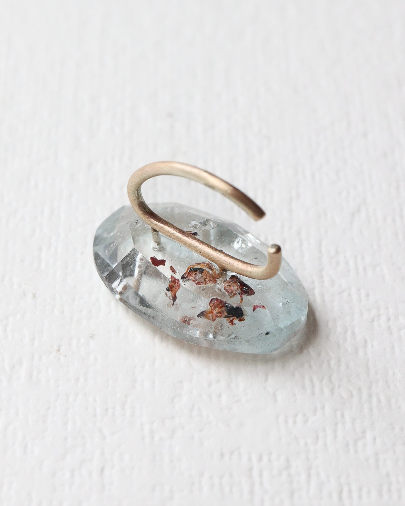 Stone Ear Cuff - Blue Topaz -