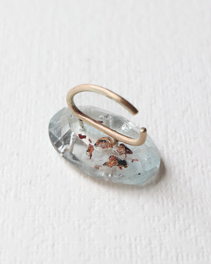 Stone Ear Cuff - Blue Topaz -