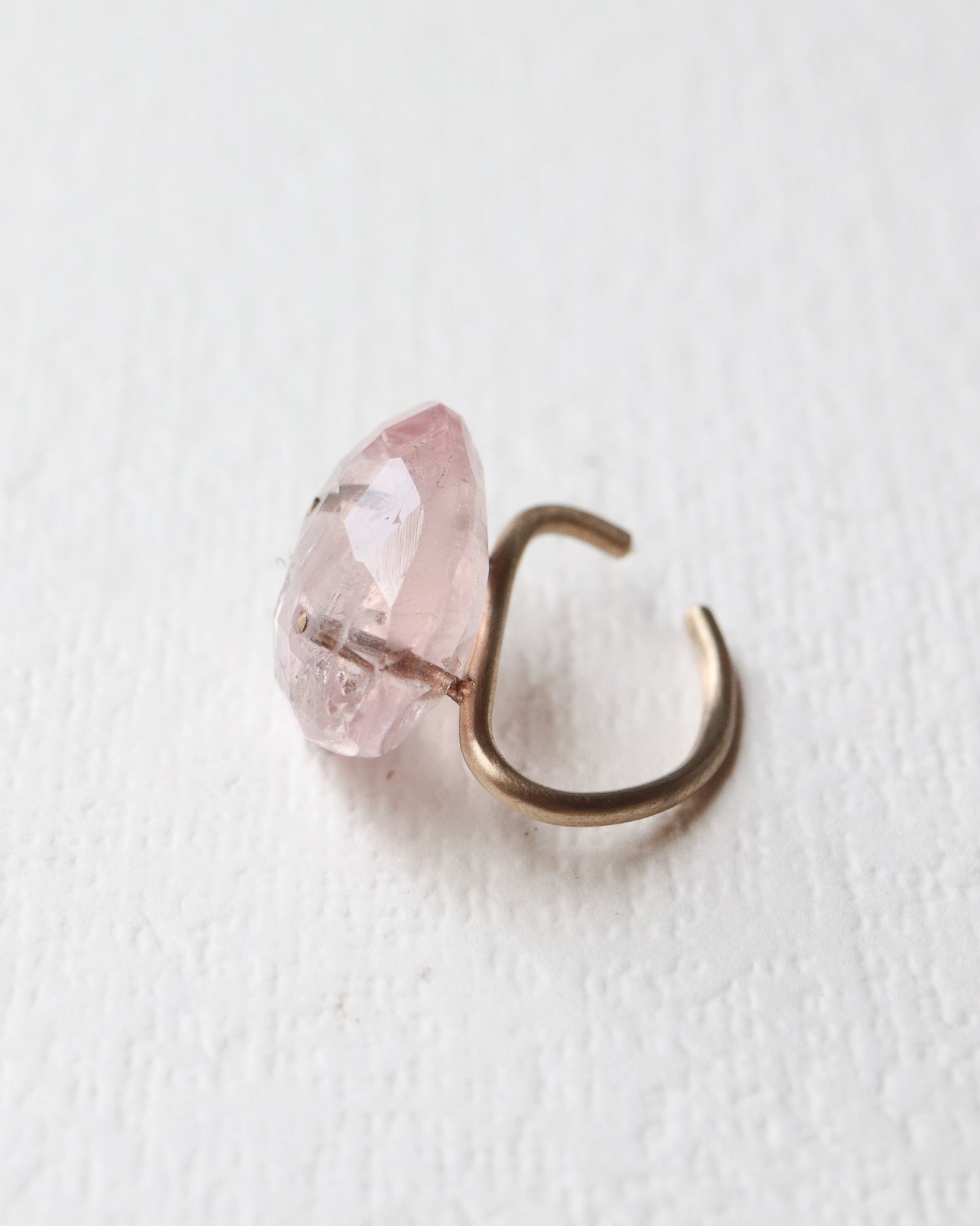 Stone Ear Cuff - Morganite -