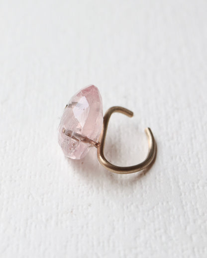 Stone Ear Cuff - Morganite -