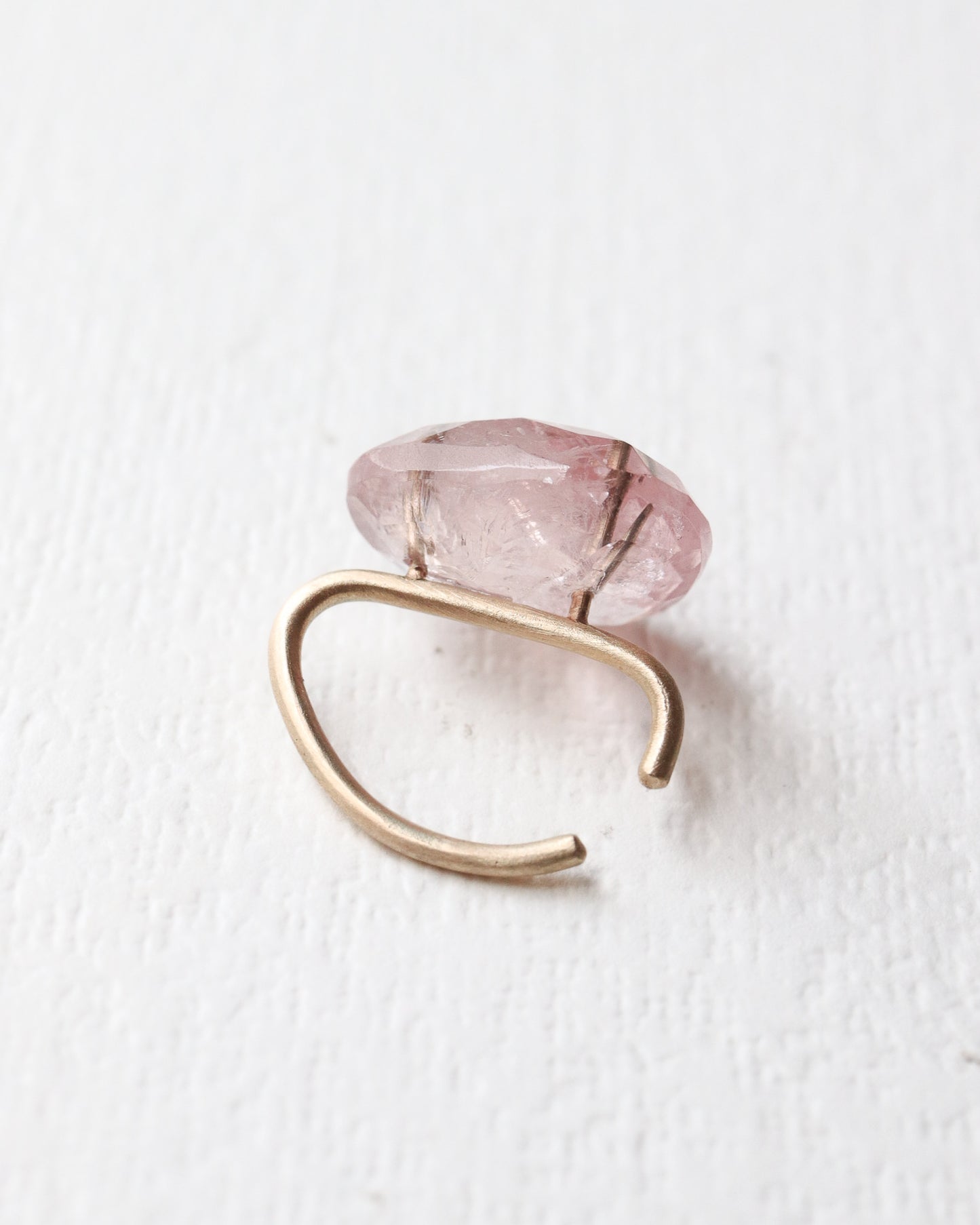 Stone Ear Cuff - Morganite -
