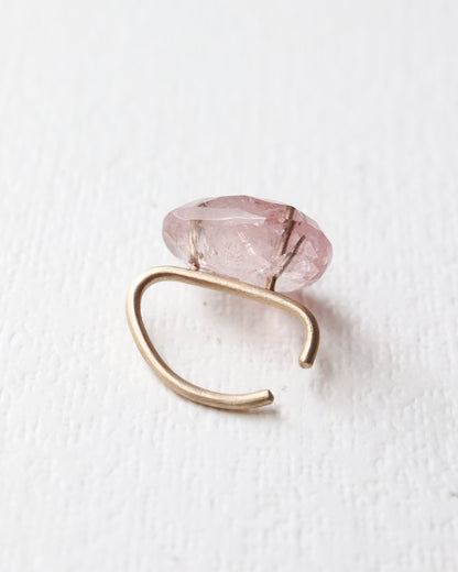 Stone Ear Cuff - Morganite -