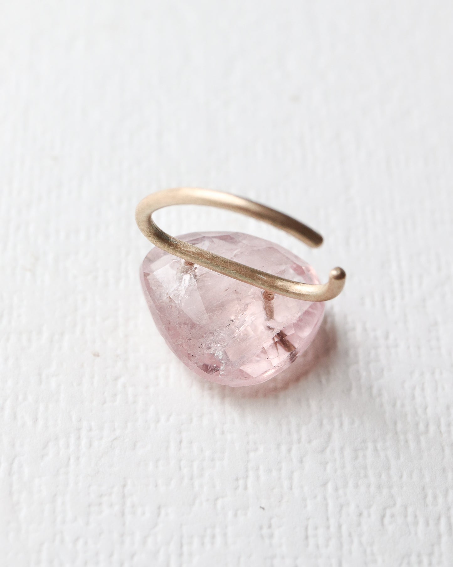 Stone Ear Cuff - Morganite -