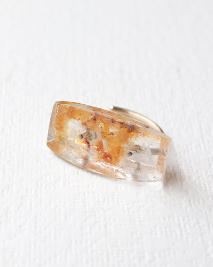 Stone Ear Cuff - Iron in Quartz -