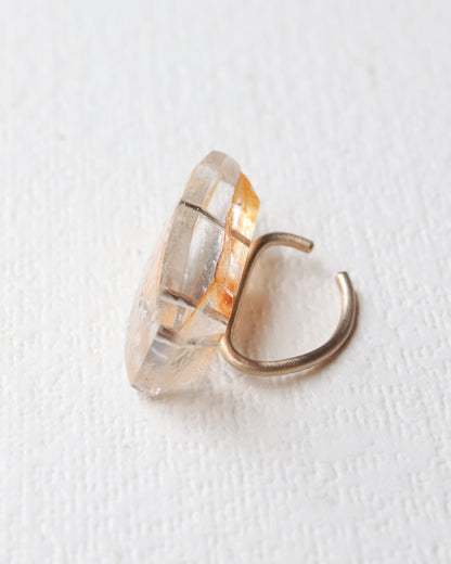 Stone Ear Cuff - Iron in Quartz -