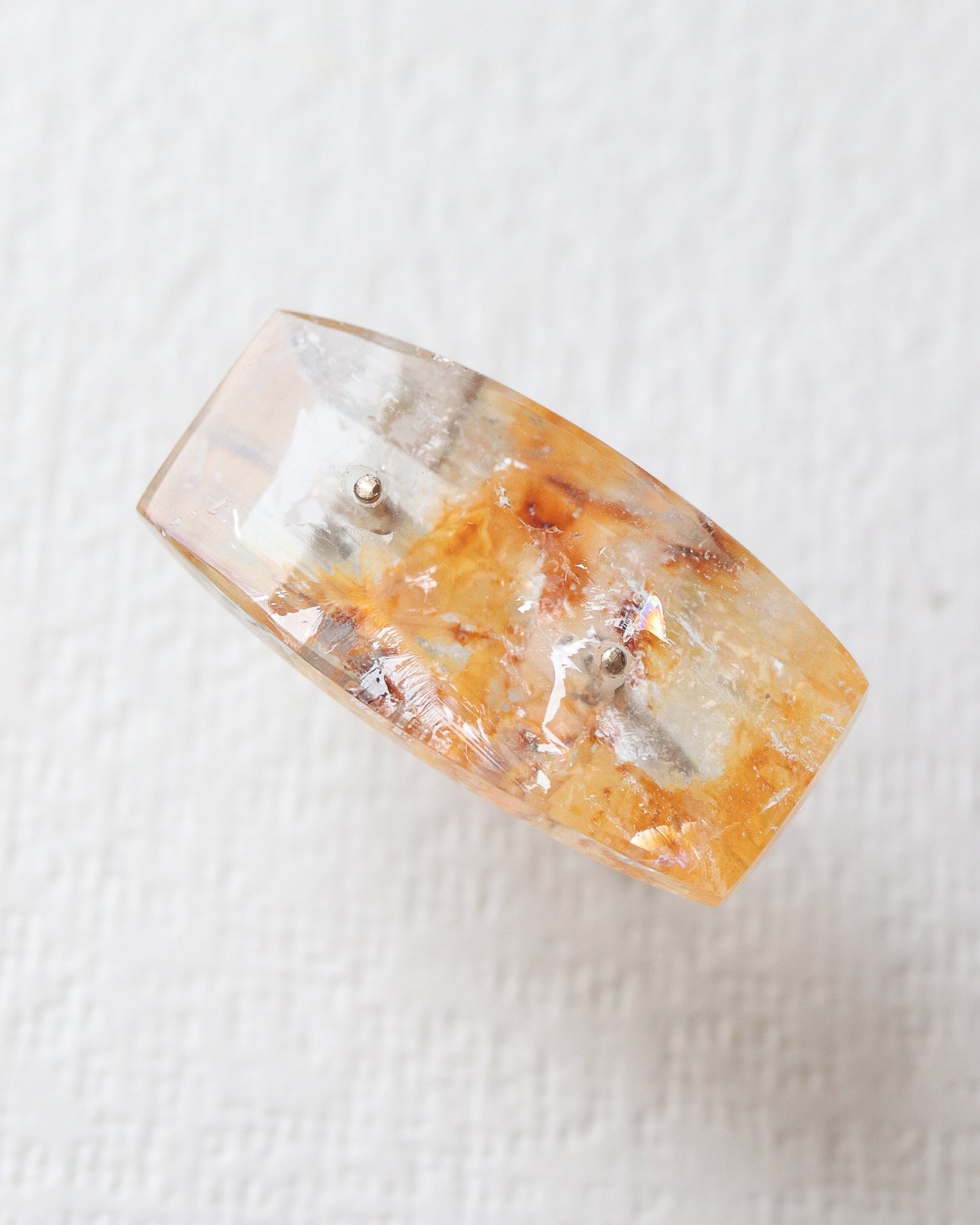 Stone Ear Cuff - Iron in Quartz -