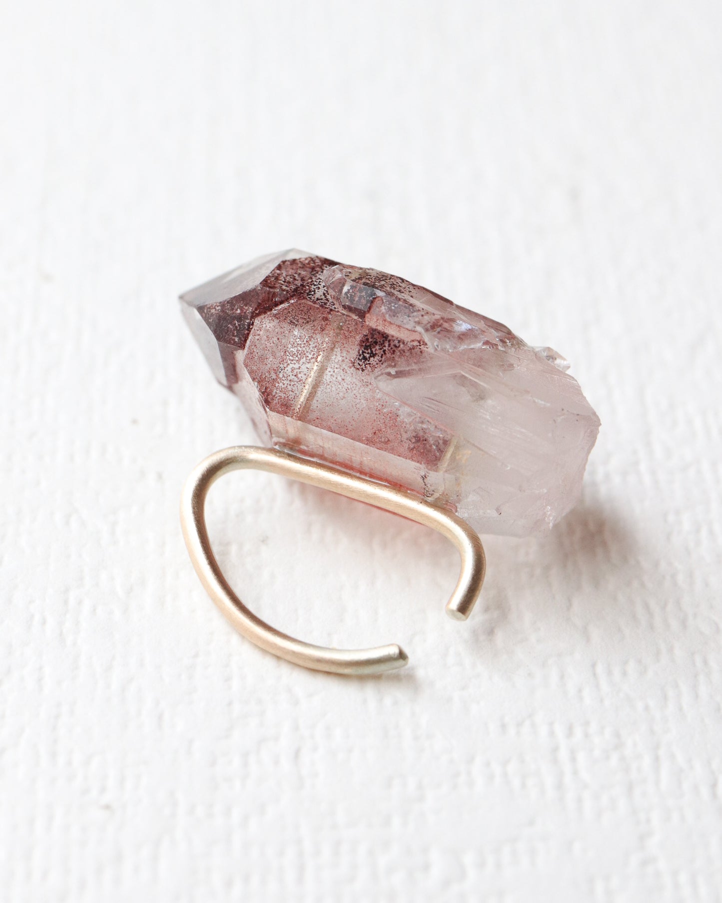 Stone Ear Cuff - Phantom Quartz -