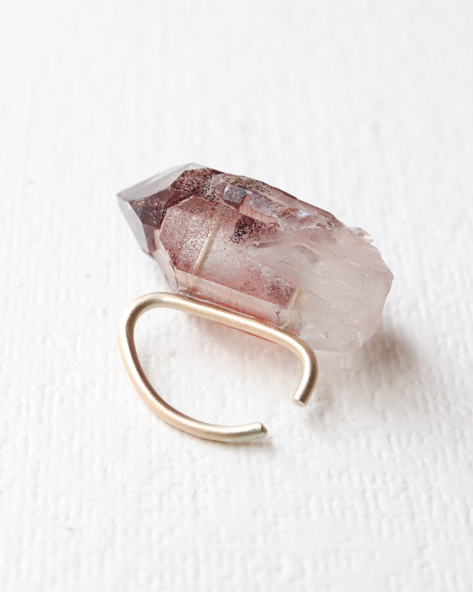 Stone Ear Cuff - Phantom Quartz -