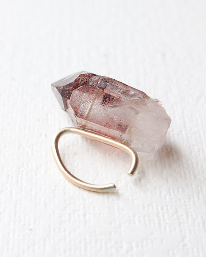 Stone Ear Cuff - Phantom Quartz -