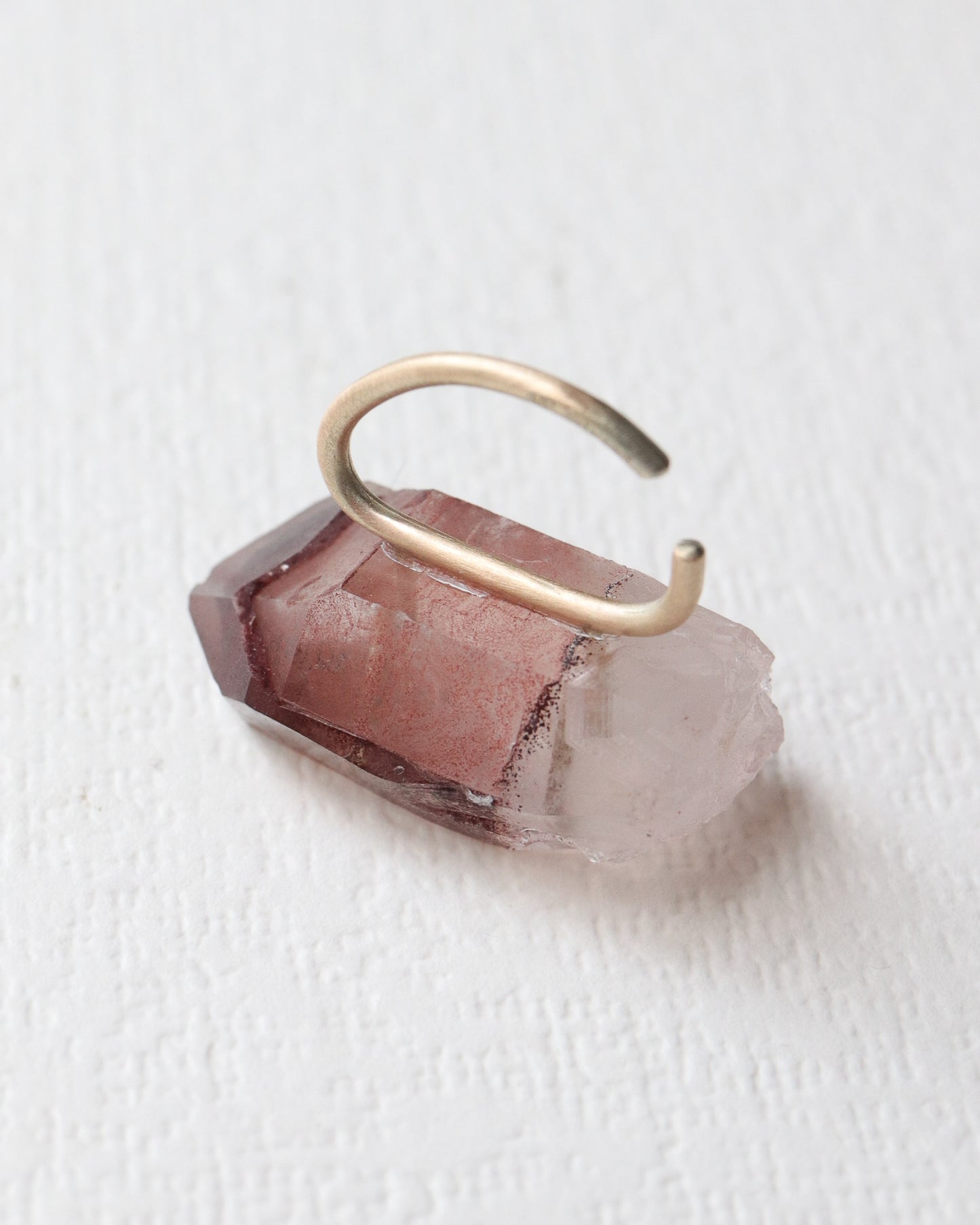 Stone Ear Cuff - Phantom Quartz -