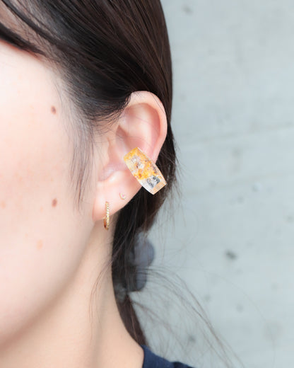 Stone Ear Cuff - Iron in Quartz -