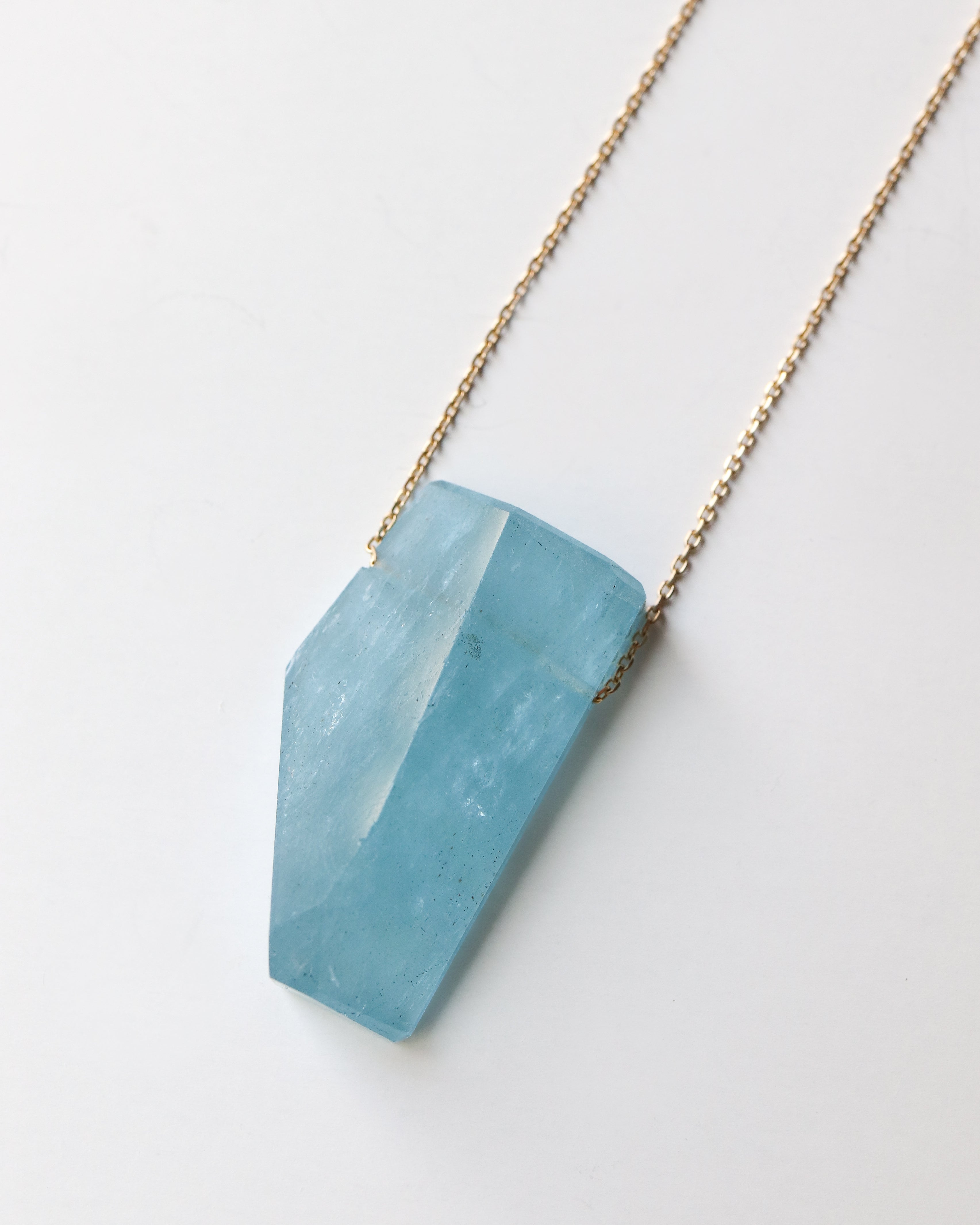 Rock Necklace - Aquamarine -