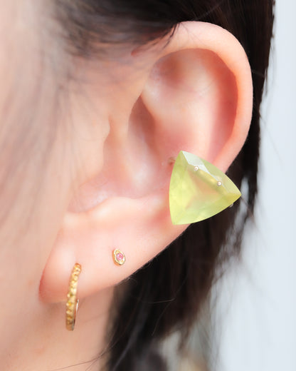 Stone Ear Cuff - Prehnite -