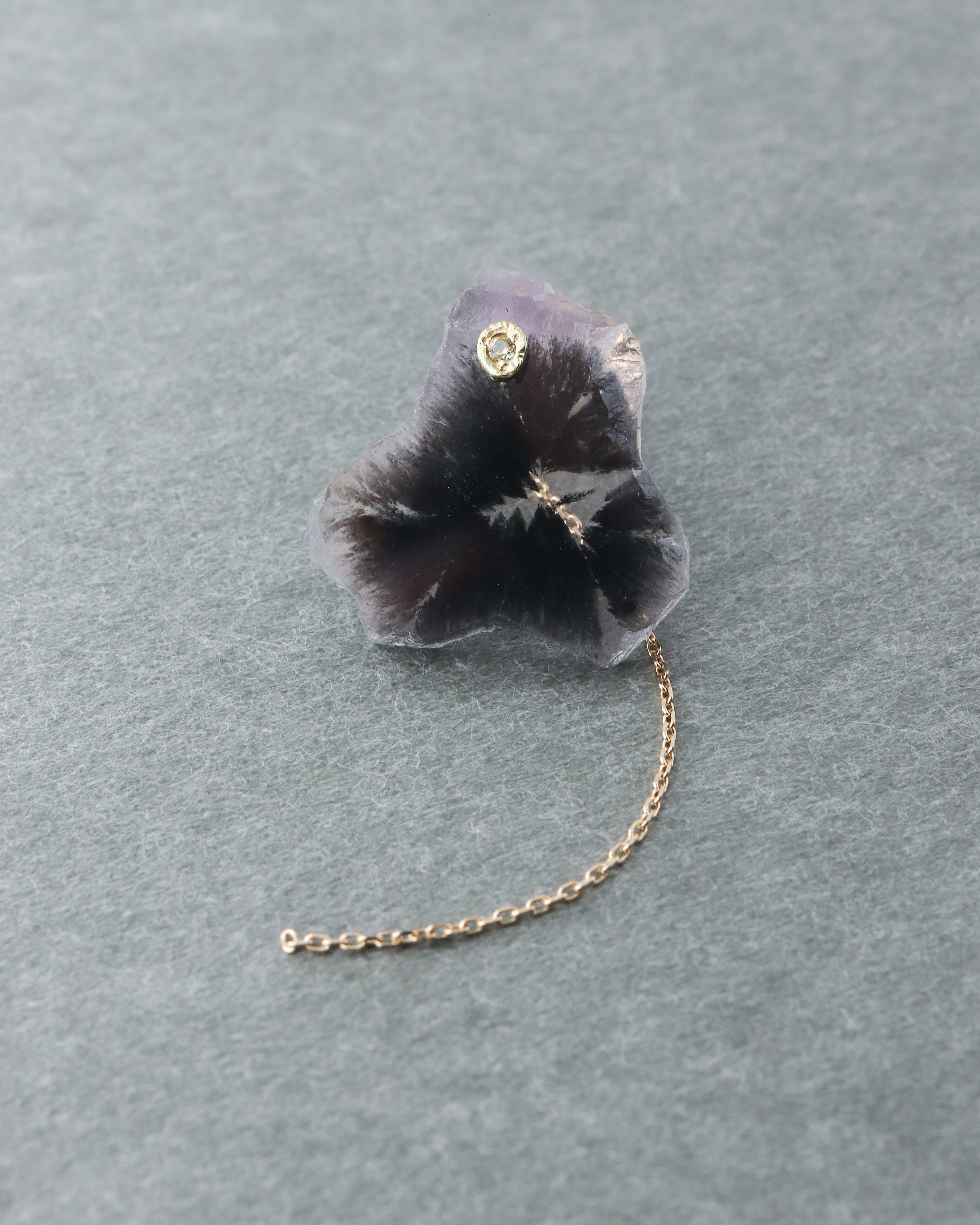 スーパーセブン　片耳用ピアスルース　モナカジュエリーがお好きな方に Flat Pierced Earring - Super Seven -