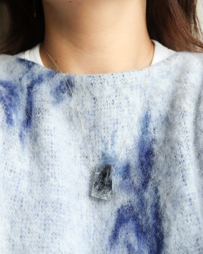 Rock Necklace - Tourmalinated Quartz -