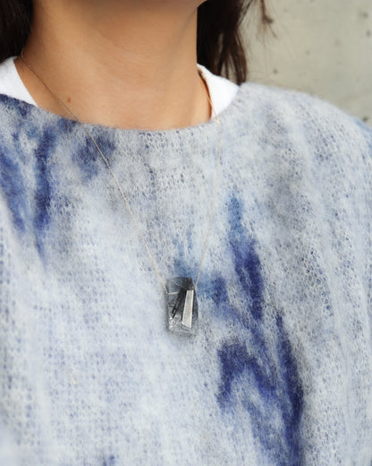 Rock Necklace - Tourmalinated Quartz -