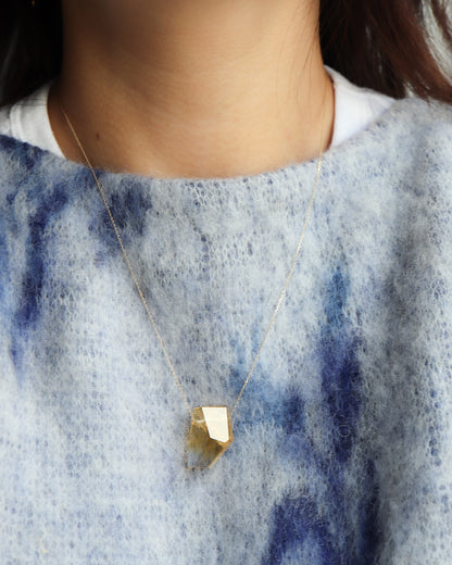Rock Necklace - Citrine -