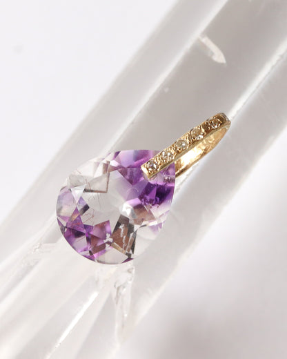 Hibiki Stone Necklace - Bicolor Amethyst -