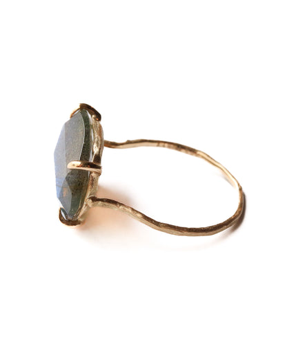 Flat Ring - Labradorite -