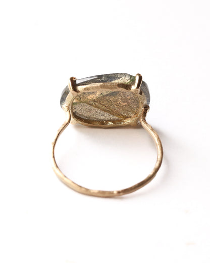 Flat Ring - Labradorite -