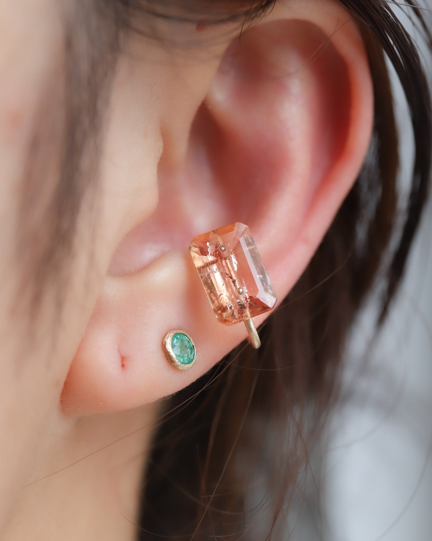 Stone Ear Cuff - Topaz -