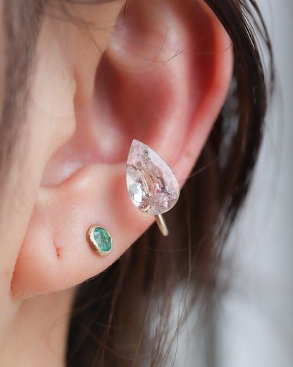 Stone Ear Cuff - Morganite -