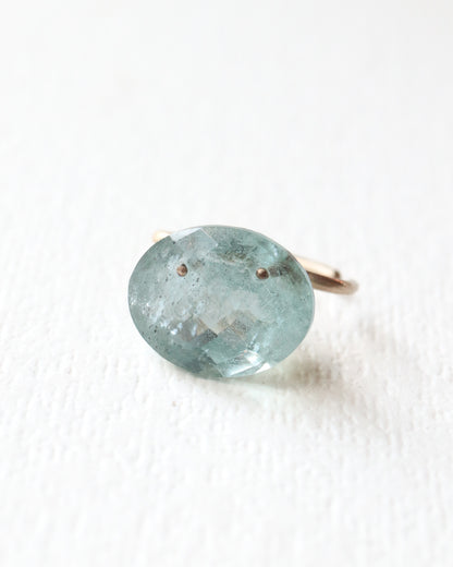 Stone Ear Cuff - Aquamarine -
