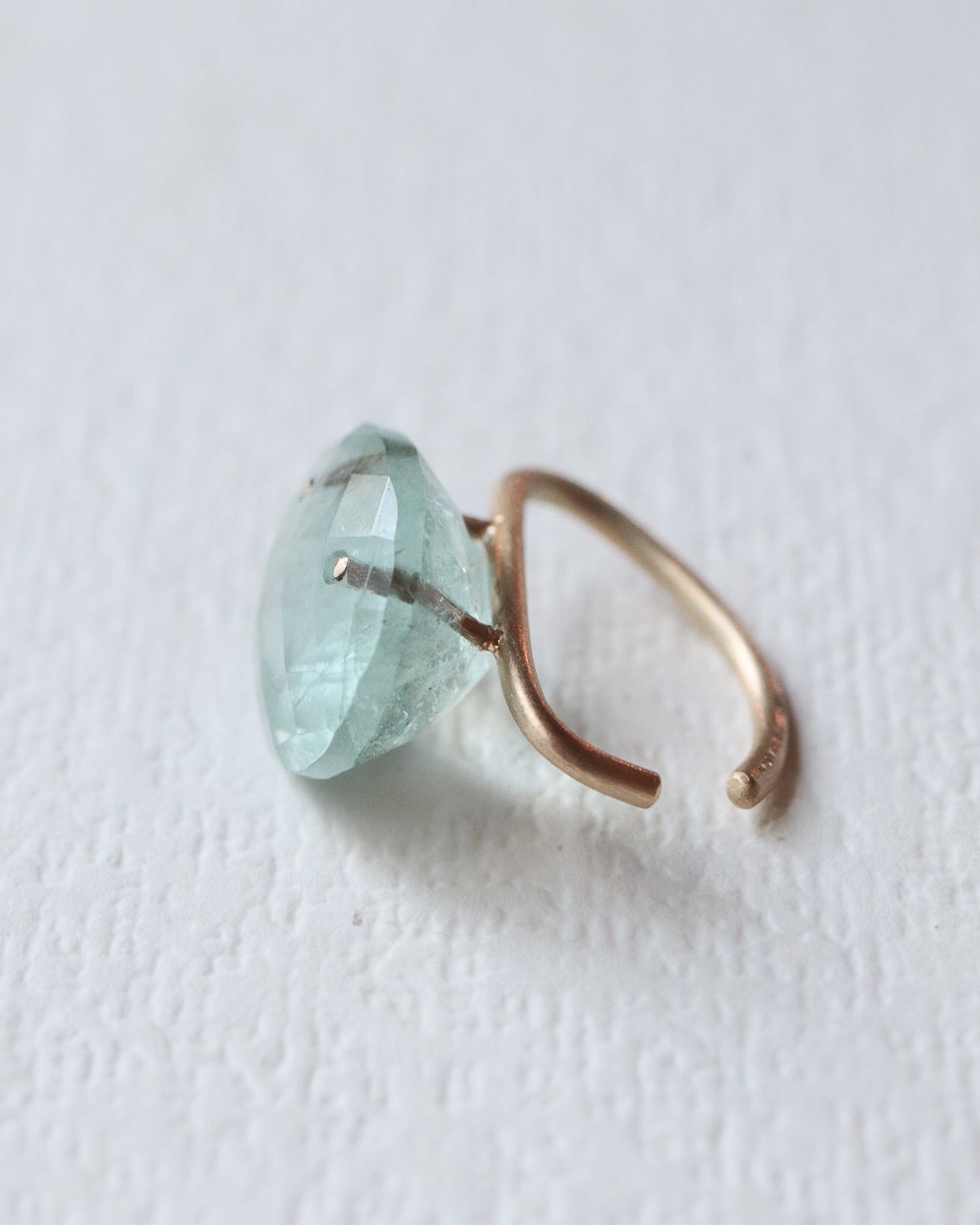 Stone Ear Cuff - Aquamarine -