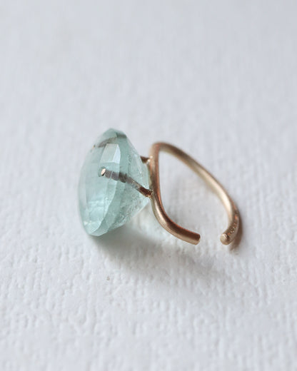 Stone Ear Cuff - Aquamarine -
